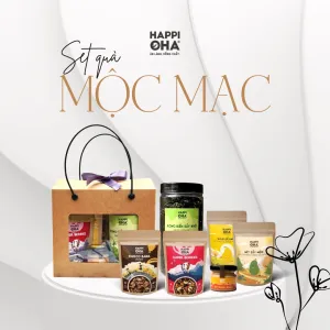 Hộp Quà "Mộc Mạc", Set Quà Hạt Dinh Dưỡng Kèm Trái Cây Sấy Và Bơ Hạnh Nhân, Hộp Quà Thanh Lịch, Hộp Quà Sức Khoẻ, Món Quà, Ý Nghĩa Cho Mọi Dịp