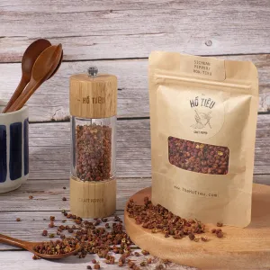 si chuan pepper, cooking spice, whole peppercorns, pure ground pepper, pepper with grinder, tongue-tingling spice, awakens taste buds