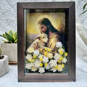 Handmade Catholic Paper Flower Painting, Size A5, Honoring Sacred Beauty, Catholic Floral Art, Paper Flower Art, Church Decoration, Thoughtful Gifts