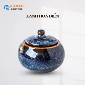 Round Ceramic Spice Jar, Fire Glaze Ceramic, Brighten Up Your Kitchen, Bat Trang Ceramics, Ceramic Kitchenware, Premium Kitchenware