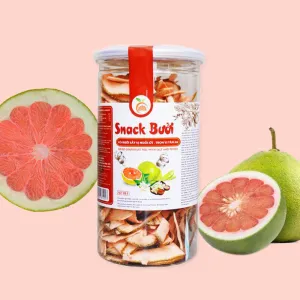 Snack Bưởi Vị Muối Ớt, 100% Vỏ Bưởi Tươi, Say Đắm Với Vị Cay Nồng Giòn Tan, Bổ Sung Vitamin, Không Chất Bảo Quản, Snack Trái Cây, Quà Tặng Sức Khỏe