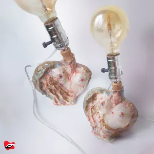 Đèn Gốm "Yêu Thân Cho Yên Thân", Trở Về Yêu Thương Chính Mình, Bộ Sưu Tập “Tình Dược”, Đèn Gốm Thủ Công Độc Đáo, Trừu Tượng, Quà Tặng Độc Đáo