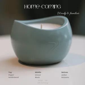 Pyra Home-Coming Scented Candle, Moved by Peaceful Sensations, Natural Ingredients, Artistic Candle, Elegant Birthday Gift, Unique Corporate Gift