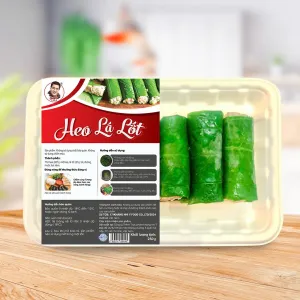 Heo Lá Lốt Ông Ù 250G, Thơm Lừng Khó Cưỡng, Thành Phần Thịt Heo Sạch, Dùng Để Chiên Hoặc Nướng, Heo Cuộn Lá Lốt, Chế Biến Nhanh, Đặc Sản Việt Nam