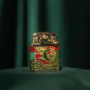"Peacock" Hand-Drawn Leather Lighter, Personalized Engraved Lighters, Talent And Beauty Collection, Handmade Lighter, Accessories, Personalized Gifts