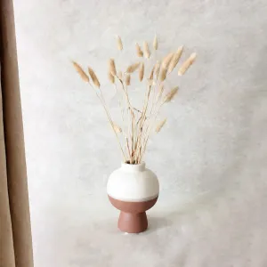 "Nam" Flower Vase, Terracotta Jaali Style, Decorative Ceramic Vase, Artistic Ceramic Vase, Tan Van Ceramic, High Class Furniture, Premium Gifts