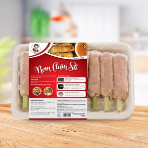 Nem Cuộn Sả Ông Ù 250G, Thành Phần Thịt Heo Sạch, Hương Vị Đậm Đà, Nem Thịt Heo, Nem Chiên Hoặc Nướng, Không Chất Bảo Quản Thành Phần An Toàn