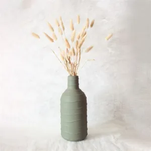 "Quandoi" Khaki Matte Glazed Ceramic Vase, Timeless Elegance For Any Room, Tan Van Ceramic, Pottery Vase, Abstract Flower Vase, Housewarming Gift
