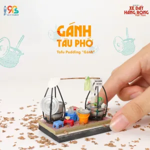 The Tofu Pudding Cart Magnet is a unique piece from our Saigon Street Food Cart Collection, a perfect Vietnamese souvenir for foreigners.