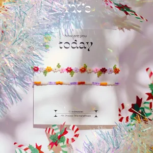 The Christmas Colorful Daisy Miyuki Bracelet Gift Set is a stunning Christmas gift, featuring handmade bracelets and accessories, making it a unique and meaningful addition to any holiday gift box