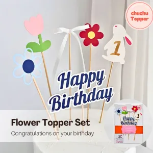 Set Phụ Kiện Hoa Trang Trí Bánh Kỷ Niệm Được Thiết Kế Theo Yêu Cầu, Tạo Nên Một Bộ Chữ Trang Trí Bánh Kem Phong Cách Hàn Quốc Và Một Món Phụ Kiện Trang Trí Cá Nhân Hóa