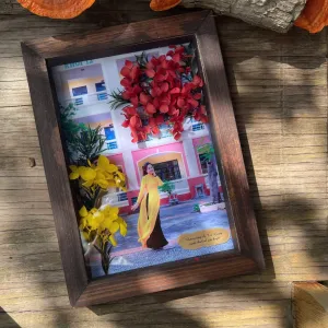 Personalized Dried Flower Photo Frames offer a unique way to cherish memories, allowing you to customize the photo, colors, and quotes in a beautifully crafted dried flower frame, making it the perfect personalized gift