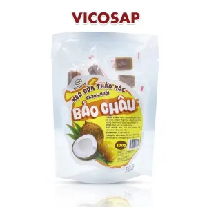 kẹo dừa thảo mộc chanh muối, kẹo dừa vị chanh muối, kẹo dừa bảo châu, kẹo dừa thơm béo, kẹo dừa thảo mộc