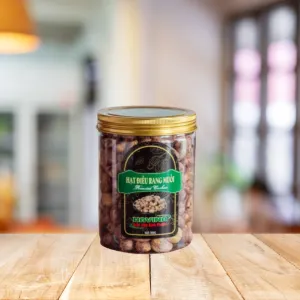 Indulge in the special flavor of MOB Salted Cashew 300G Jar, a healthy snack and energy booster from Binh Phuoc, perfect for adding to yogurt or as a delightful Vietnamese gift