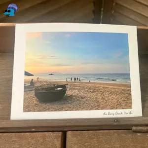 The "Hoi An" Postcard, featuring an authentic photograph, is the perfect souvenir to spread the beauty of Vietnam, offering a unique Vietnamese gift for foreigners, complete with an envelope for a personal touch