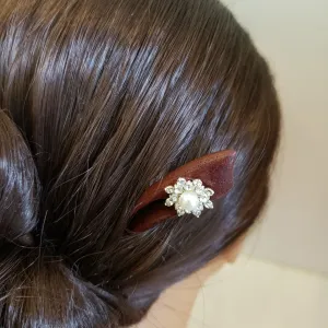 The Little Flower Wooden Hair Stick, an artistic stick and handmade hair accessory, exudes an elegant aura, making it the perfect birthday gift for her or Women's Day gift for mom