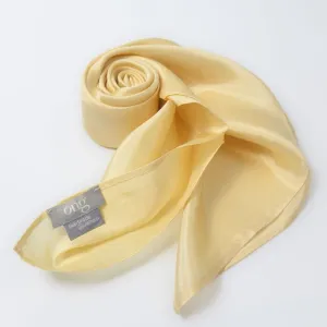 link these keyword into 1 sentence: Golden Silk Square Scarf, Carry A Touch Of Gentle Sunlight, Natural Silk Scarf, Traditional Scarf, Handmade Accessories, Vietnamese Gift, Gift For Her