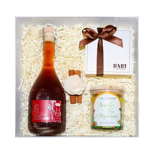 Set Quà Tặng "Wonderful Time" mang đến niềm vui ngập tràn qua từng tặng phẩm, với hộp quà đẹp mắt gồm rượu mơ, nến thơm và socola cao cấp, là món quà tuyệt vời cho những dịp đặc biệt.
