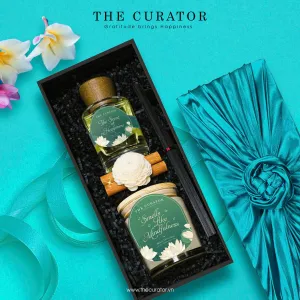 The "Smells Like Mindfulness - Zen Scent" Gift Set is the perfect way to deliver a sense of serenity, featuring a beautifully curated essential oil & scented candle gift box, making it an ideal aroma gift for her on Women's Day or any moment that calls for relaxation