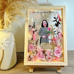 Celebrate love and memories with a Personalized Eternal Rose & Photo Frame, beautifully crafted to capture timeless beauty through personalized dried flower art, making it the perfect gift for her and a cherished personalized gift for all occasions