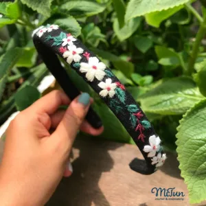 The Flower Embroidered Headband is a perfect blend of artistry and elegance, keeping hair tidy while unveiling grace - an exquisite handmade hair accessory that makes a unique birthday gift for her or a timeless statement piece for any occasion