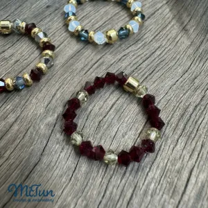 The Crystal Ring features impressive sharp lines and an exquisite handmade beaded design, making it a unique accessory and an impressive birthday gift for her or a memorable souvenir