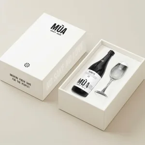 The "Enjoy Your Time" Tet Gift Set embodies the refined art of sake tasting, featuring a luxurious Tet gift box with sake and an elegant wine glass, making it a unique choice for corporate Tet giftsThe "Enjoy Your Time" Tet Gift Set embodies the refined art of sake tasting, featuring a luxurious Tet gift box with sake and an elegant wine glass, making it a unique choice for corporate Tet gifts