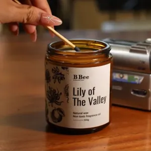 Delight someone special with the "Lily Of The Valley" Scented Candle & Stickers Gift Set – a birthday gift box featuring a premium natural scented candle with a fresh floral aroma, perfect for anyone who loves a natural scented candle experience