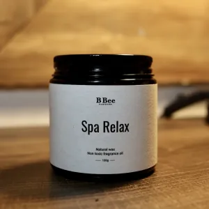 "Spa Relax" scented candle with sticker, crafted from natural wax, offers premium home relaxation therapy, making it an exquisite and unique birthday gift for your loved one