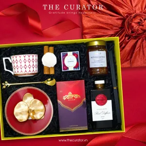 "Imperial" gift box conveys complete prosperity wishes through an exquisite saffron gift set paired with physical and mental wellness products in a premium gift box perfect for all occasions.