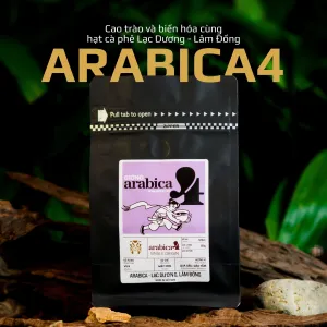 Arabica 4 – Cà phê Arabica Lạc Dương nguyên chất 100% với hương vị quả sấu & dâu tằm thú vị, dòng cà phê espresso cao cấp, là quà tặng cà phê Việt Nam nguyên bản đầy tinh tế.