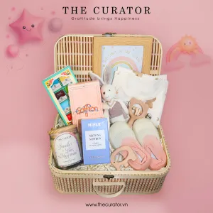 Happy Mom - Happy Baby Premium gift box provides complete care for mother and child, featuring comprehensive maternal care essentials paired with specially selected newborn items, all meeting highest quality and safety standards