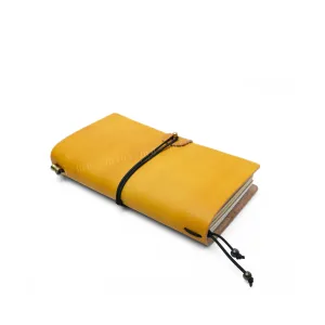 Personalized Clover leather notebook measuring 18x11cm provides excellent information storage solution, crafted from hand-dyed premium leather with flexible replaceable paper core, making a sophisticated and professional colleague gift.