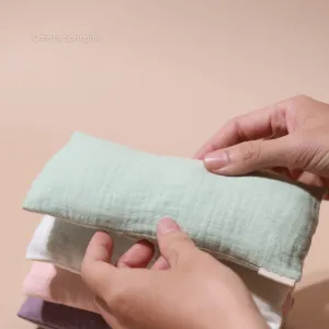 Baby eye pillow expresses loving care for baby every single moment, featuring soothing herbal compress made with safe natural ingredients, creating unique gift designed for gentle infant relaxation and comfort
