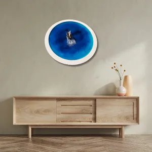 Tranh "Thuận Buồm Xuôi Gió" epoxy resin khung tròn 30cm là tặng phẩm nghệ thuật đầy ý nghĩa, tranh biển 3D thủ công treo tường làm quà tân gia độc đáo.