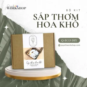 Q-Eco DIY dried flower scented wax kit brings joy through authentic handcraft experience, allowing you to make scented wax at home using natural ingredients, creating meaningful birthday gift and creative handmade present