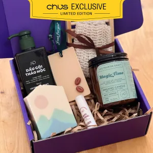 "Magic Care" gift box expresses love through every second with an exclusive handcrafted set of body care products, making a unique and elegant birthday gift for your lover.