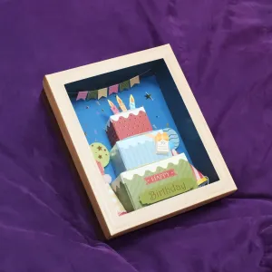 Hộp quà cá nhân hóa "Chiếc Bánh Yêu Thương" in tên và logo độc đáo với thiết kế 3D sáng tạo, set quà hạt và kẹo trang trí bàn làm việc và quà sinh nhật ý nghĩa.