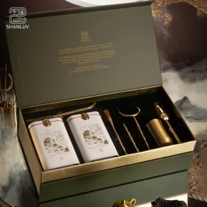 Hộp quà di sản Shan trà tinh hoa từ những miền cao, trà Shan Tuyết Bản Liền và Sùng Đô set quà đặc sản trà Việt Nam quà biếu doanh nghiệp