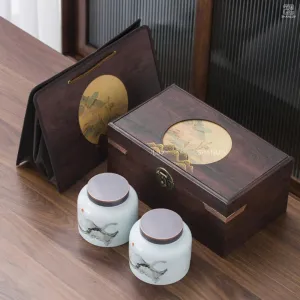 Hộp quà Đệ Nhất Trà Vương chạm vào di sản đất trời, set quà trà Shan Tuyết và trà Ô Long Tứ Quý hộp quà độc quyền doanh nghiệp lưu niệm