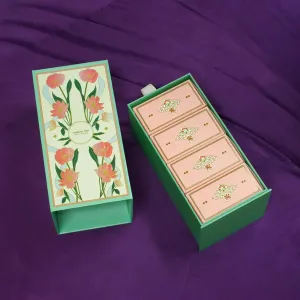 Moonlit Melody Mid-Autumn gift box swaying reunion melodies, 4 premium moon cake gift box exclusive design with bag as moon festival gift for partner