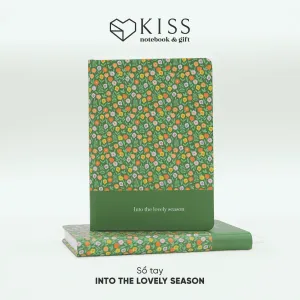 Sổ tay "Into The Lovely Seasons" bìa hoa, vườn hè đầy sức sống - sổ tay bìa cứng, nhật ký độc đáo, quà lưu niệm Việt Nam, văn phòng phẩm nghệ thuật.