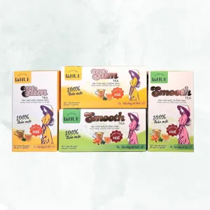 Trà thảo mộc Smooth dạng túi lọc, kết tinh từ đất Huế với công thức độc quyền—trà thiên nhiên dưỡng sinh, thanh nhiệt, món quà tặng sức khỏe ý nghĩa