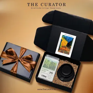 "Everyday Coffee" gift box featuring Cầu Đất Phin coffee set with brewing filter, rich in Vietnamese heritage and perfect as a premium corporate gift or Vietnam souvenir. 