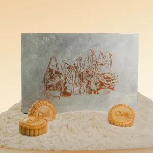 "Color Voyage" Mid-Autumn gift box reflects refined Oriental hues with 6 mooncakes and pia cakes, delivering innovative flavors in an elegant premium set for corporate gifting.