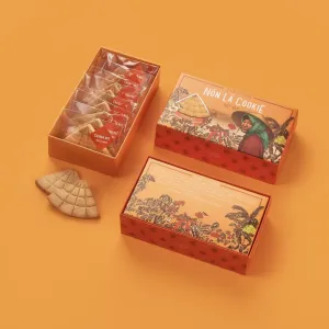 Hộp 8 Bánh Quy Nón Lá mang đậm nét đẹp Việt Nam, bánh quy cao cấp, đặc sản độc đáo, món quà lưu niệm sáng tạo và quà ăn vặt ý nghĩa cho đồng nghiệp.
