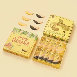 Bánh quy chuối Saigon mang hương vị trái cây Việt Nam độc đáo, vừa là món ăn vặt lành mạnh vừa là quà lưu niệm ý nghĩa cho du khách.