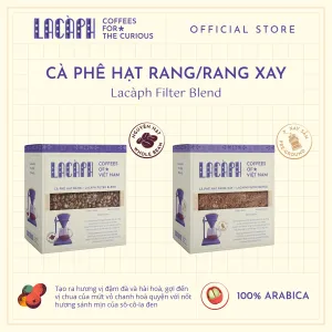 Cà phê hạt rang Filter Blend 100% Arabica mang trọn hương vị Việt tinh tế, có thể chọn nguyên hạt hoặc xay sẵn, là món quà cao cấp dành cho người yêu cà phê và du khách nước ngoài.