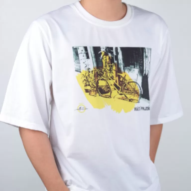 hao si phuong t-shirts, white unisex t-shirt, vietnamese cultural t-shirt, white embroidered t-shirt, souvenir gift