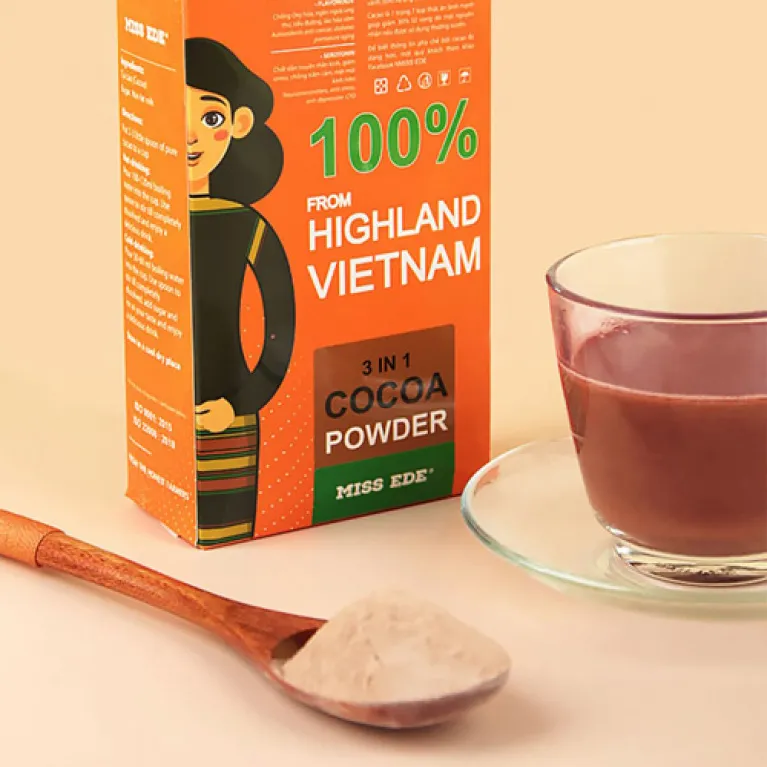 bột cacao 3 trong 1, tăng cường năng lượng, nguyên liệu cacao nguyên chất, phù hợp cho mọi lứa tuổi, dễ dàng sử dụng